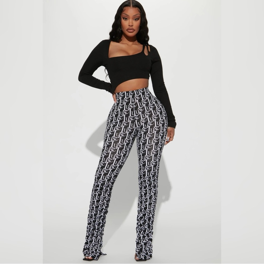 Labeled Luxe Stacked Skinny Pants
